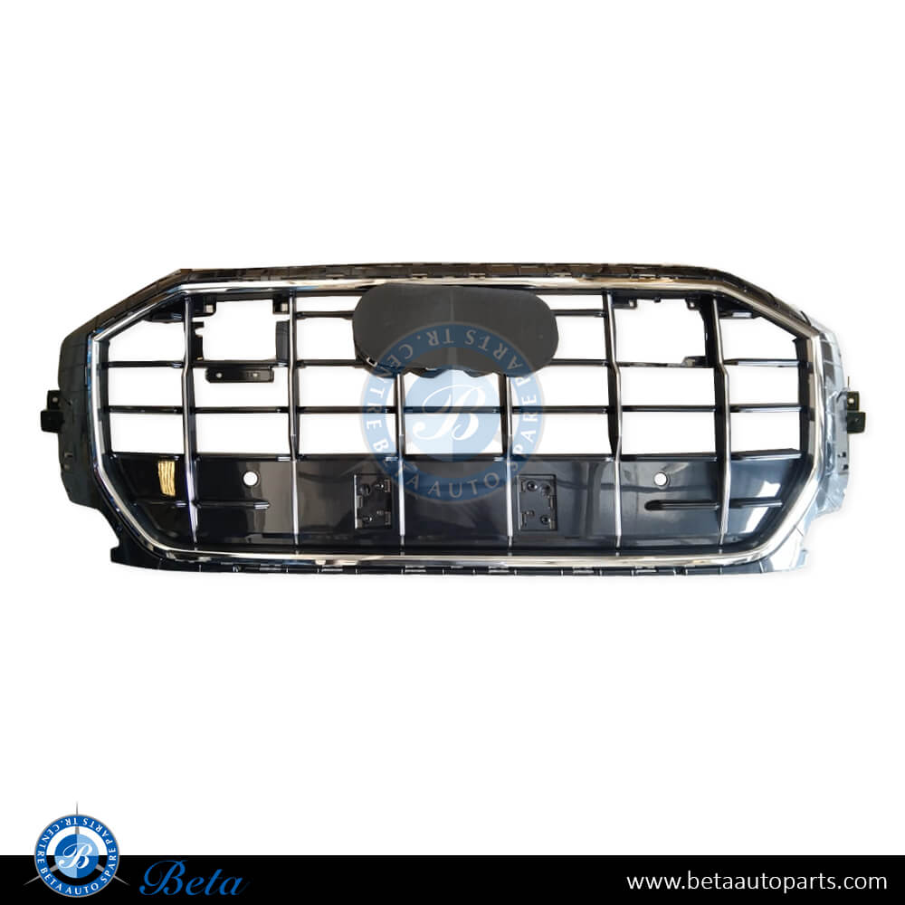 Radiator Grille with PDC/ ACC / Camera Hole for Audi Q8 2019-Up models, Part Number 4M8853651AS