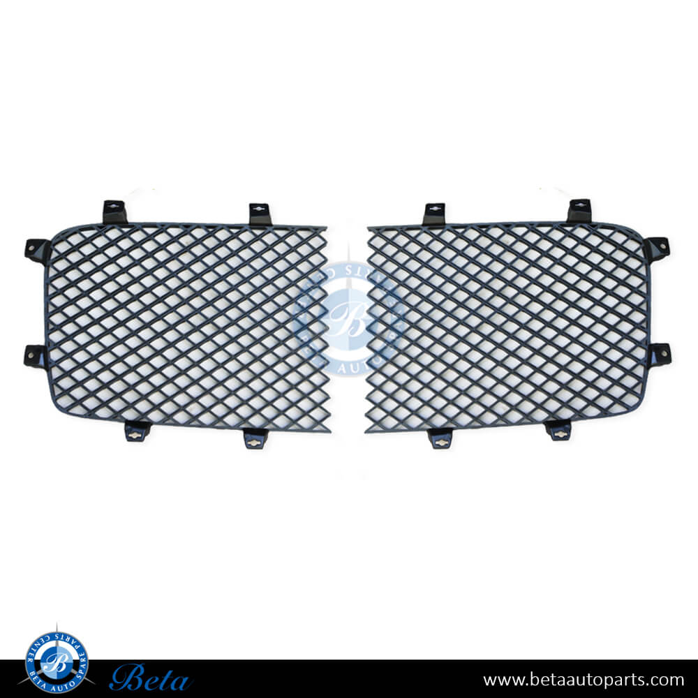 Radiator Grilles Black Color for Bentley Flying Spur 2016-2019 models, Part Number 4W0853683 / 4W0853684