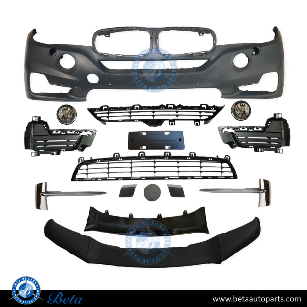 BMW X5 F15 (2014-2018), Front Bumper with Hole with Normal Fog Lamp, China, 51117378602