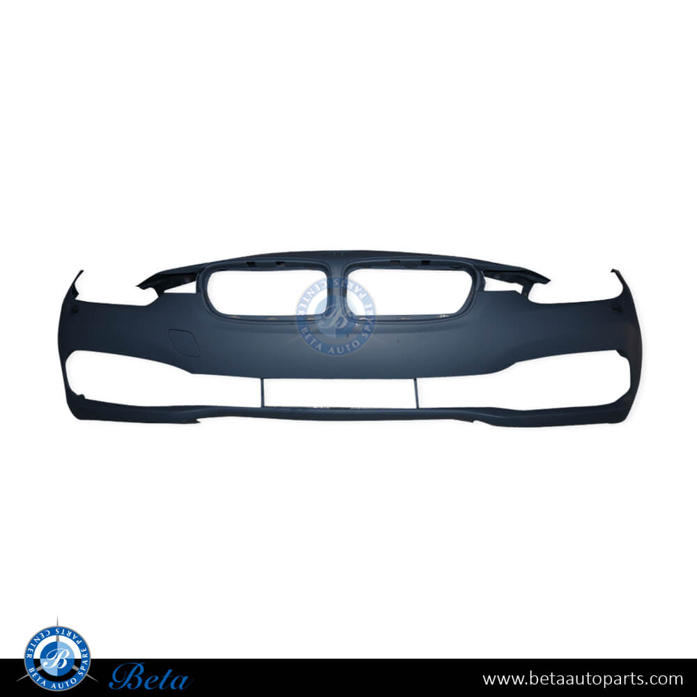 Front Bumper without PDC with Washer Luxury Line for BMW 3 Series F30 LCI 2016-2018 models, Part Number 51117445115