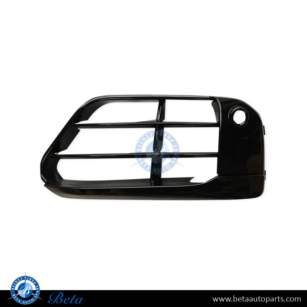 Left Side Fog Lamp Cover with PDC - Black for BMW X1 F48 2015-Up models, Part Number 51117453979