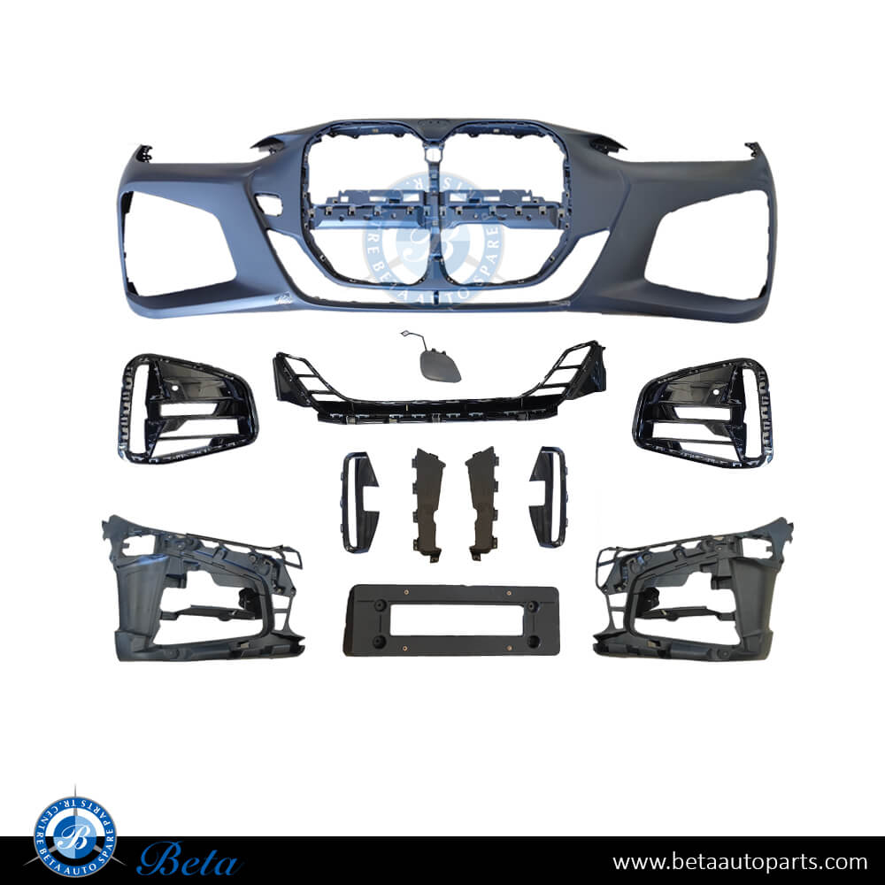 Front Bumper  M-Tek with Park Assist for BMW 4 Series 2021-Up models, Part Number 51119854248