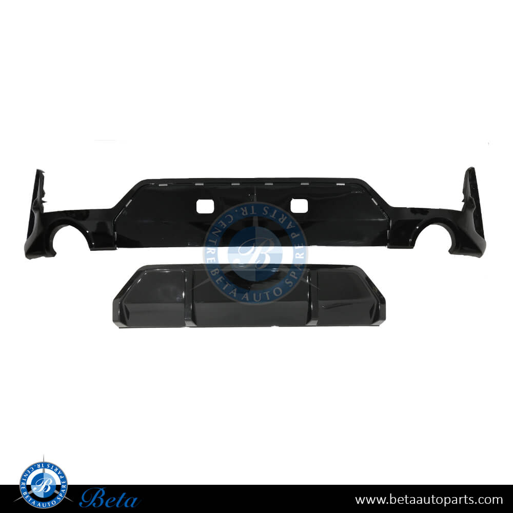 Rear Diffuser M-Tek Gloss Black color for BMW 3 Series G20 LCI 2023-Up models, Part Number 51125A63971-BLK2