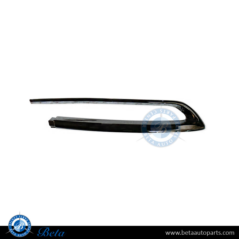 BMW 5 Series F10 LCI (2014-2016), Luxury rear bumper chrome moulding (left), China, 51127341675