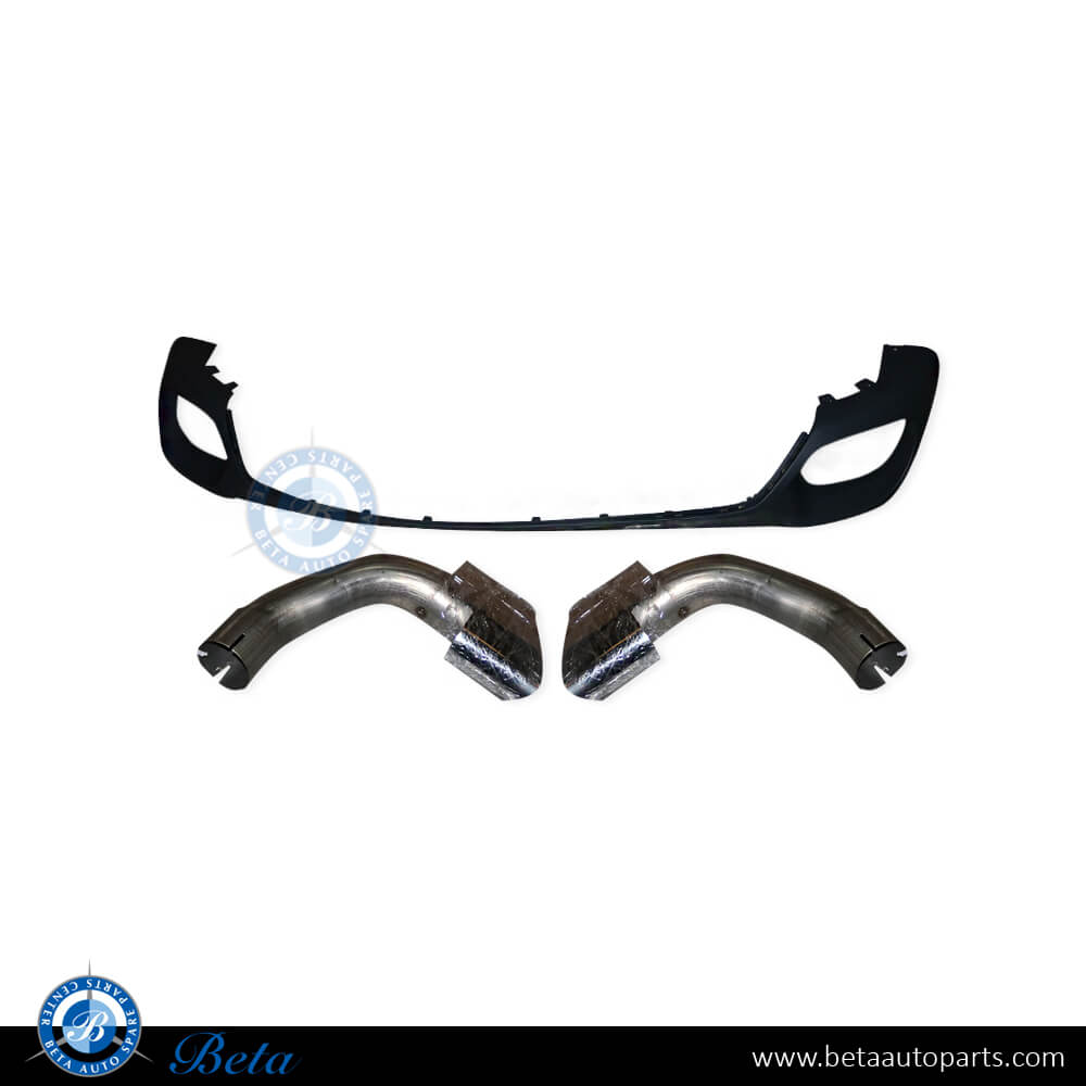 Rear Diffuser Assy with Exhaust Tips M Look for BMW X6 F16 2015-2019 models, Part Number 51127413501