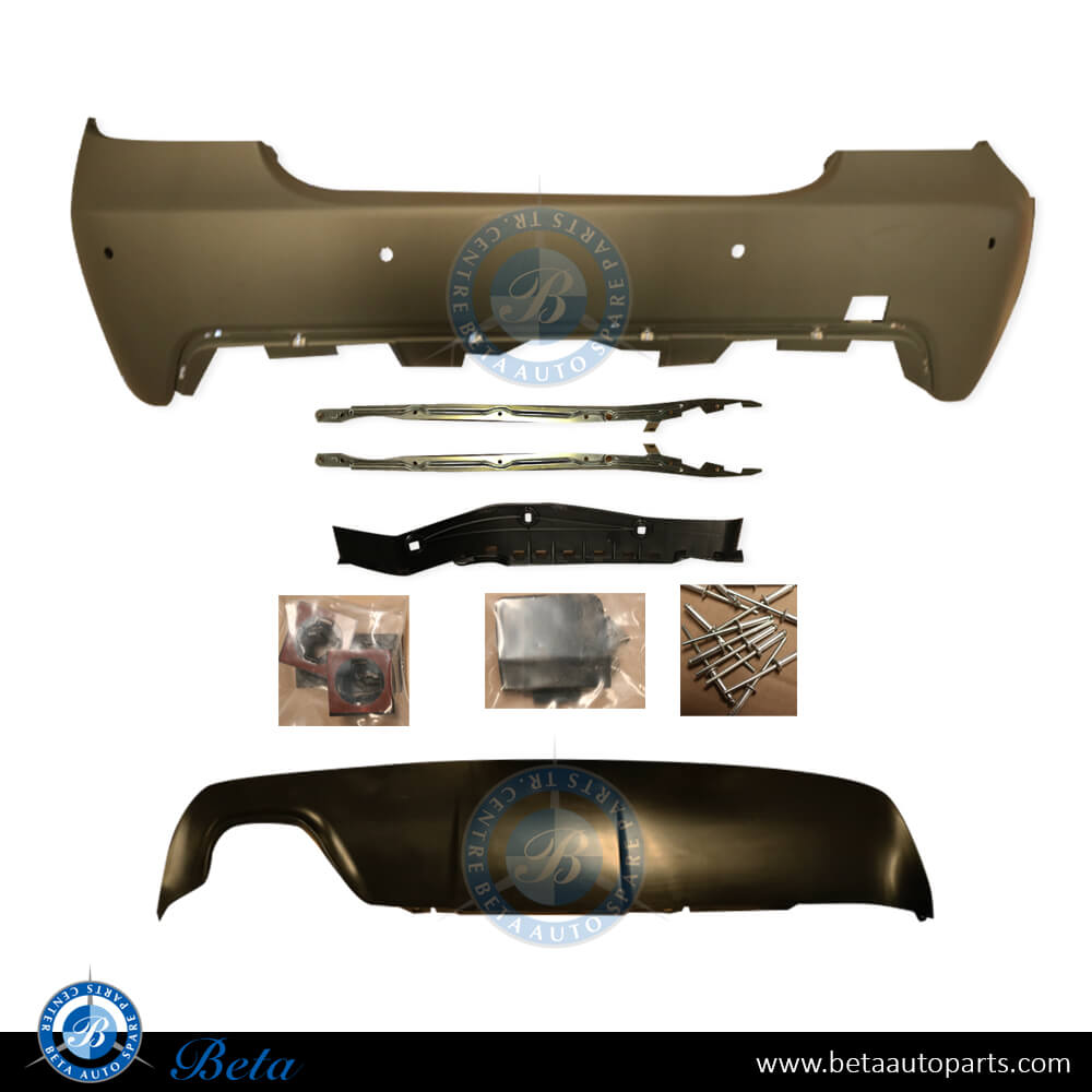 BMW 5 Series E60 LCI (2008-2009), Rear Bumper with PDC M-Tek, Taiwan, 51127897222