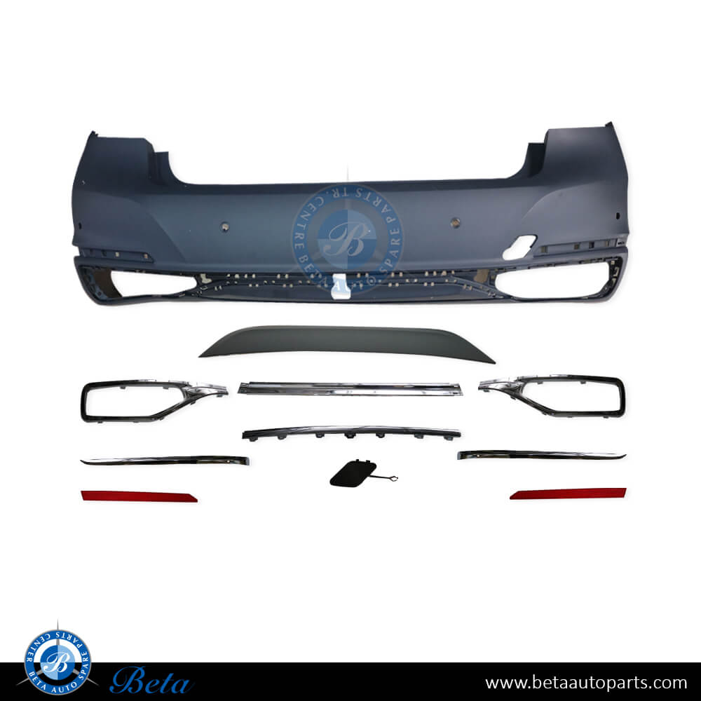 BMW 7 Series G11/G12 LCI (2020-2022), Rear Bumper with PDC with Park Assist (Luxury), China, 51129466568