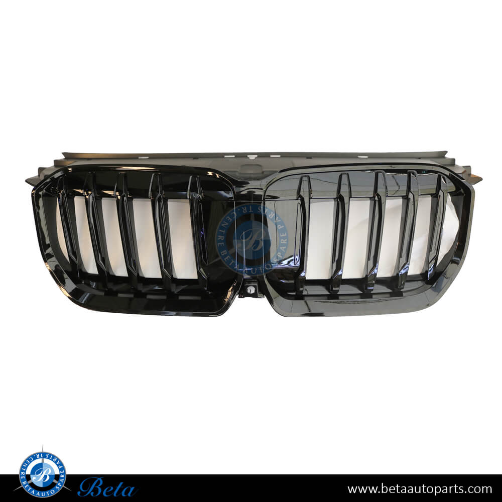 Radiator Grille Gloss Black color for BMW X1 U11 2023-Up models, Part Number 51135A0BB85