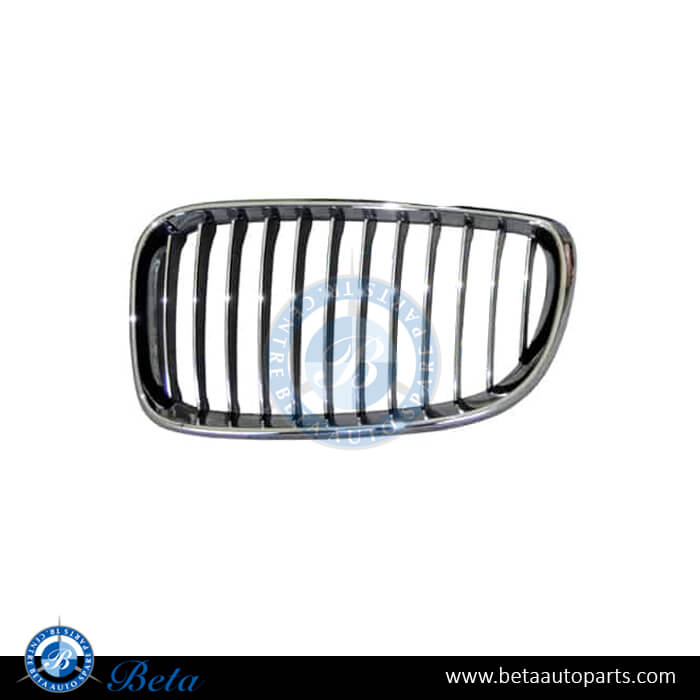 Left Side Grille - Black and Chrome for BMW 1 Series E88/E81/E82/E87 2004-2011 models, Part Number 51137179655