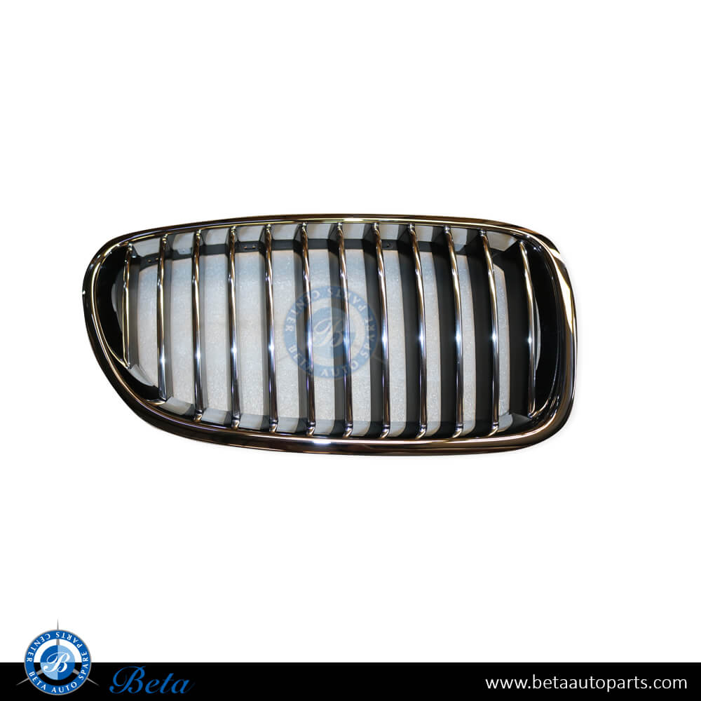 BMW 5 Series F10 (2010-2013), Grille - Black and Chrome (Right), Taiwan, 51137203650