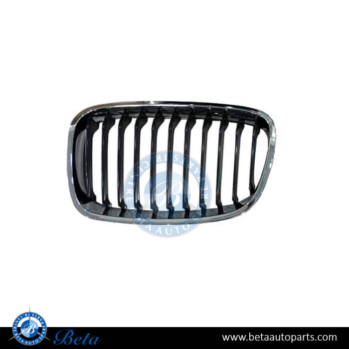 Left Side Grille - Black and Chrome for BMW 1 Series F20/F21 2012-2014 models, Part Number 51137239021