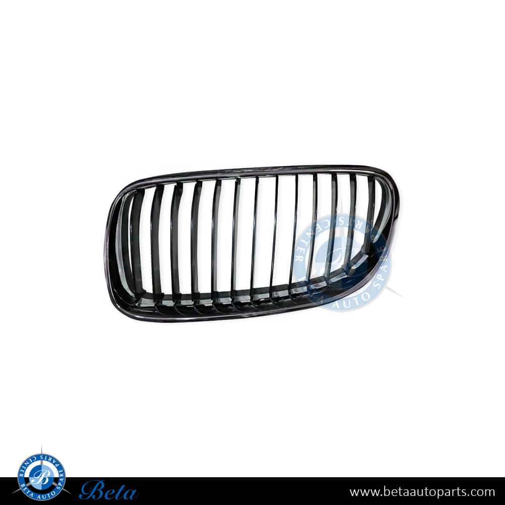 Left Side Grille in black and chrome for BMW 3 Series E92 LCI 2009-2011 models, Part Number 51137254967