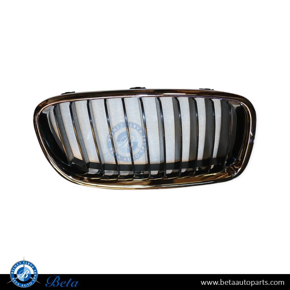 Right Side Grille -Basis Black and Chrome for BMW 3 Series F30 2012-2018 models, Part Number 51137255412