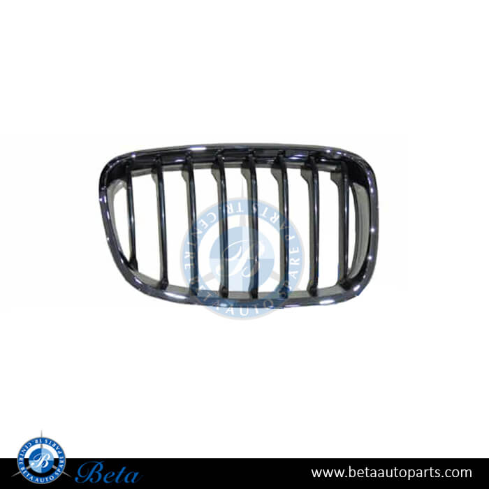 Right Side Grille - Black and Chrome for BMW 1 Series F20/F21 2012-2014 models, Part Number 51137262118