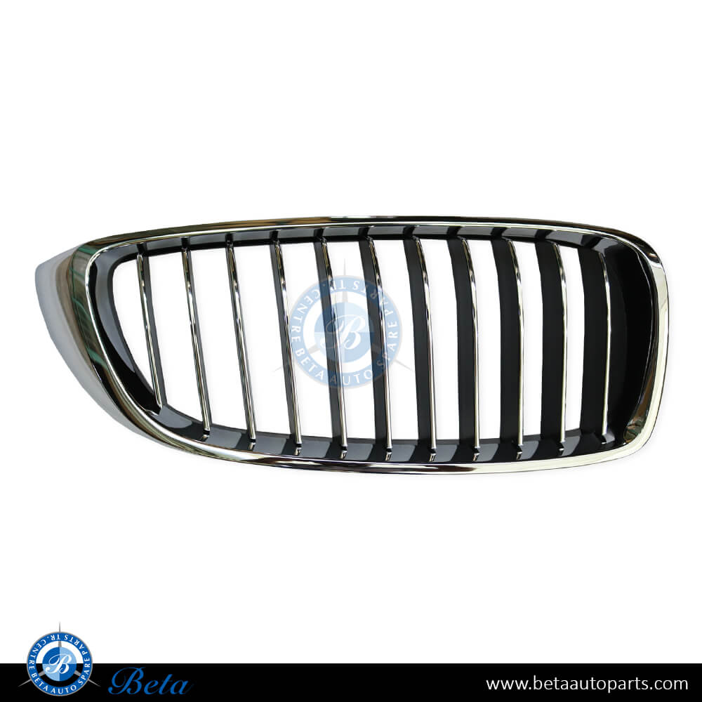 Right Side Radiator Grille Luxury Line Black and Chrome color for BMW 4 Series F32/F36 2014-2020 models, Part Number 51137294816