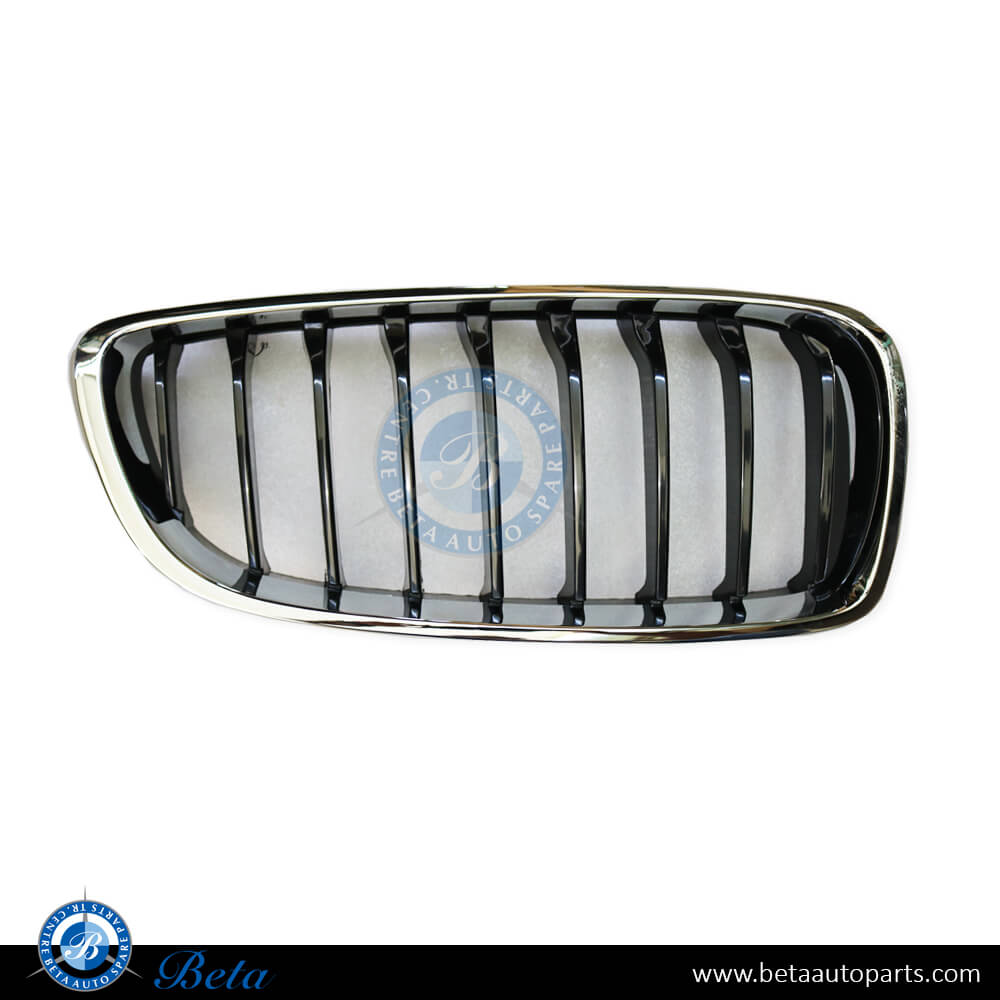 Right Side Radiator Grille - Black and Chrome Sport Line for BMW 4 Series F32/F36 2014-2020 models, Part Number 51137294818