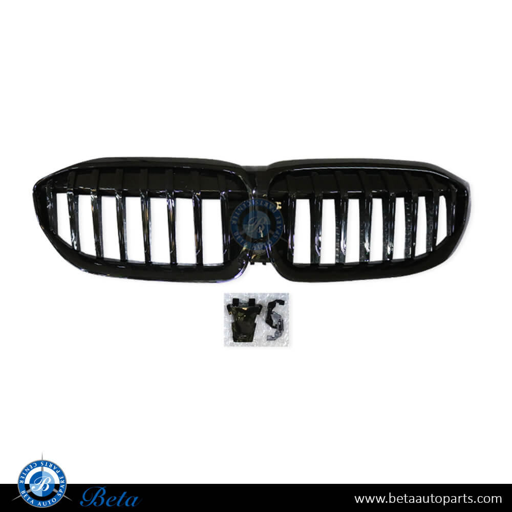 Grille M-Tek with PDC Black Color for BMW 3 Series G20 2019-Up models, Part Number 51138072086