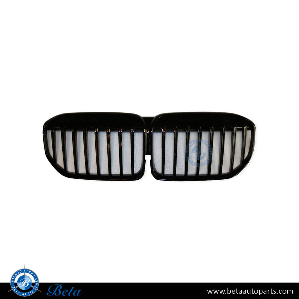 Radiator Grille M-TEK Gloss Black color for BMW 7 Series G11/G12 LCI 2020-Up models, Part Number 51138096133