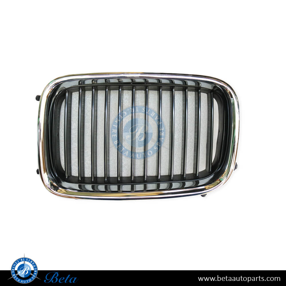 Left Side Radiator Grille Chrome for BMW 3 Series E36 1991-1997 models, Part Number 51138122237