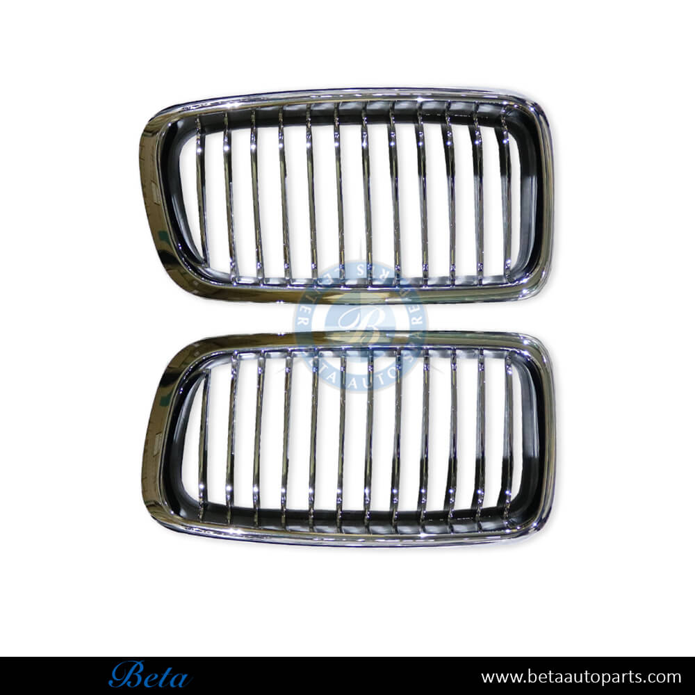 Grille set for BMW 7 Series E38 1995-2001 models, Part Number 51138231594 / 51138231595