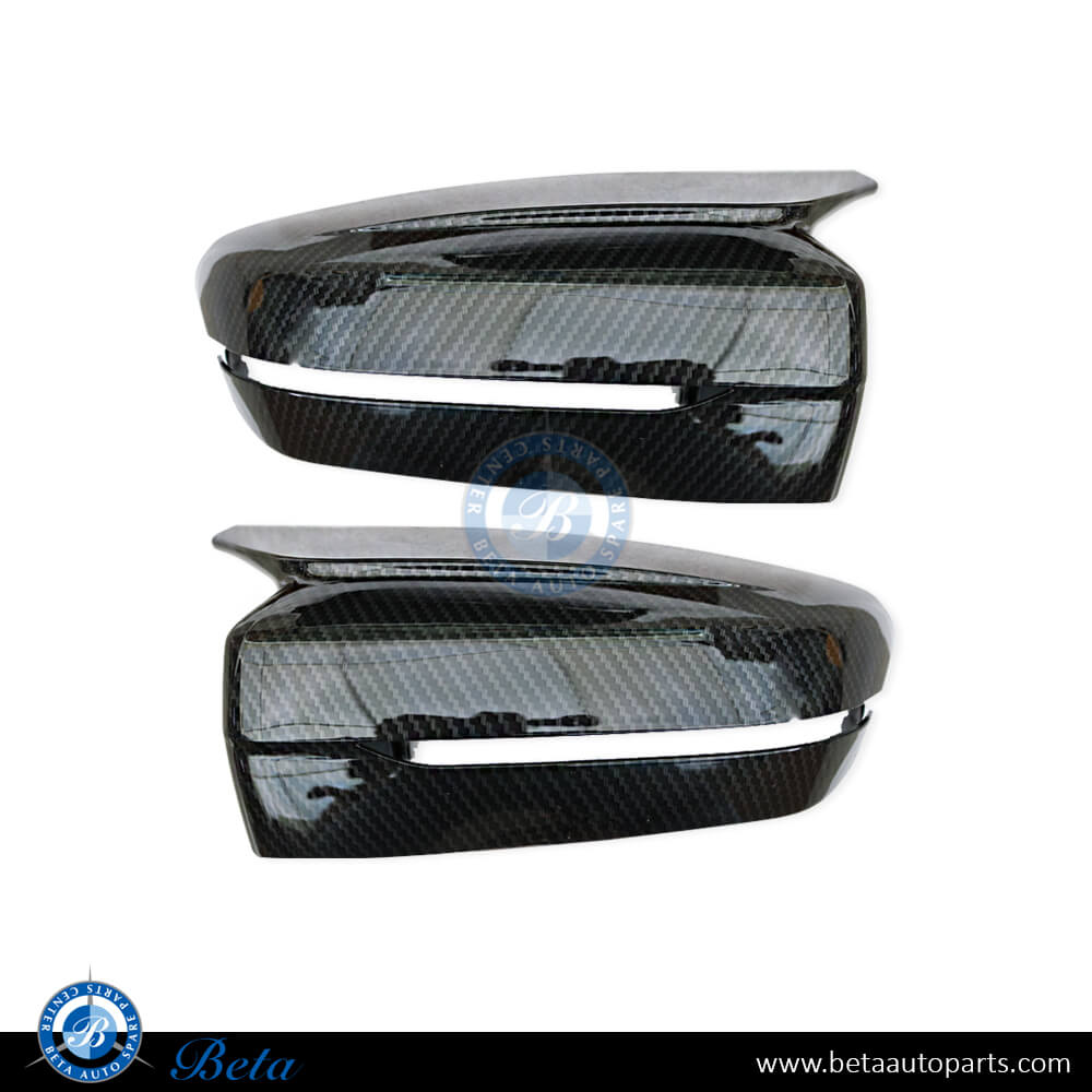 Mirror Covers M3/M4 look Carbon for BMW 3/4 Series G20/G22 2019-Up models, Part Number 51168492897 / 51168492898