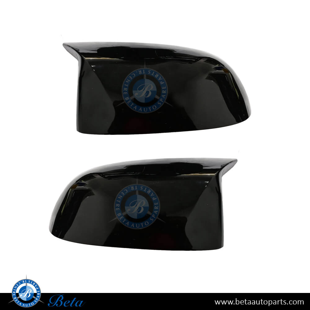 Mirror Covers M Look Black Color for BMW X3/X4/X5/X6/X7 G01/G02/G05/G06/G07 2019-Up models, Part Number 51168496623/51168496624