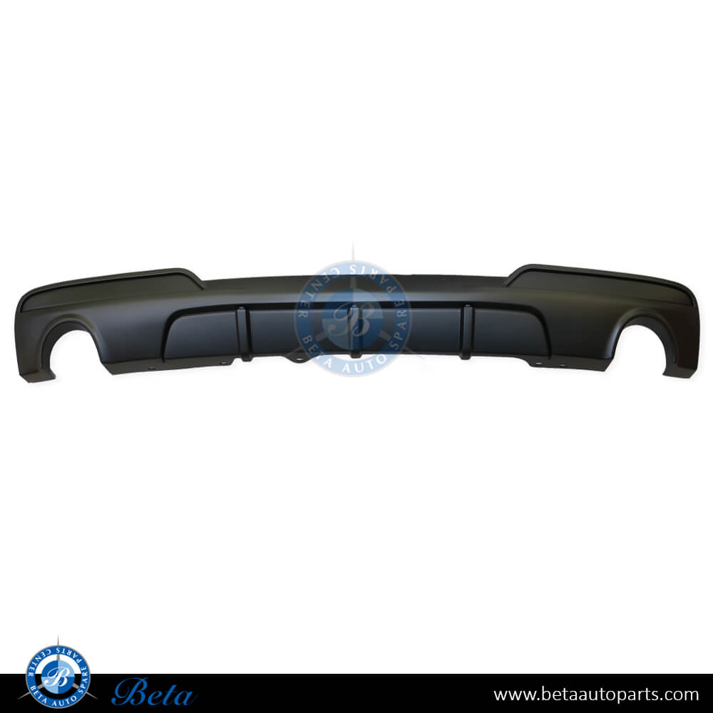 Rear Diffuser M-Performance for M-Tek Matt Black color for BMW 5 Series F10 2010-2016 models, Part Number 51192291328