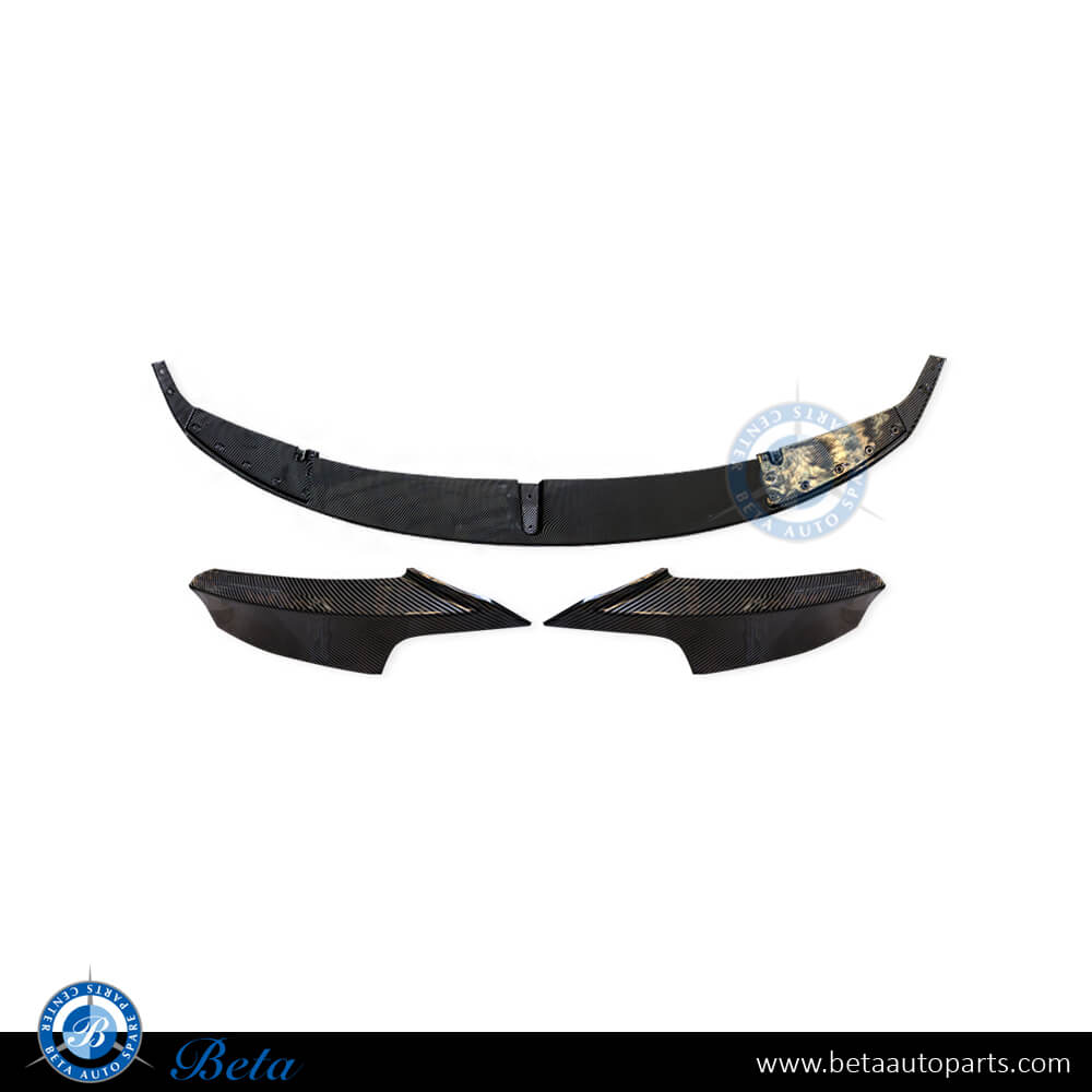 Front Bumper Lower Spoiler M-Performance for M-Tek Carbon for BMW 3 Series F30 2012-2018 models, Part Number 51192291364