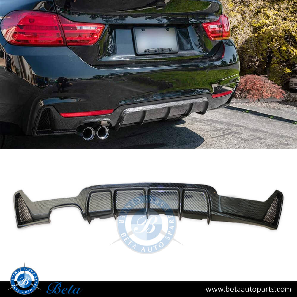 Rear Diffuser M-Performance for M-Tek 428i Carbon for BMW 4 Series F32 2014-2020 models, Part Number 51192334543