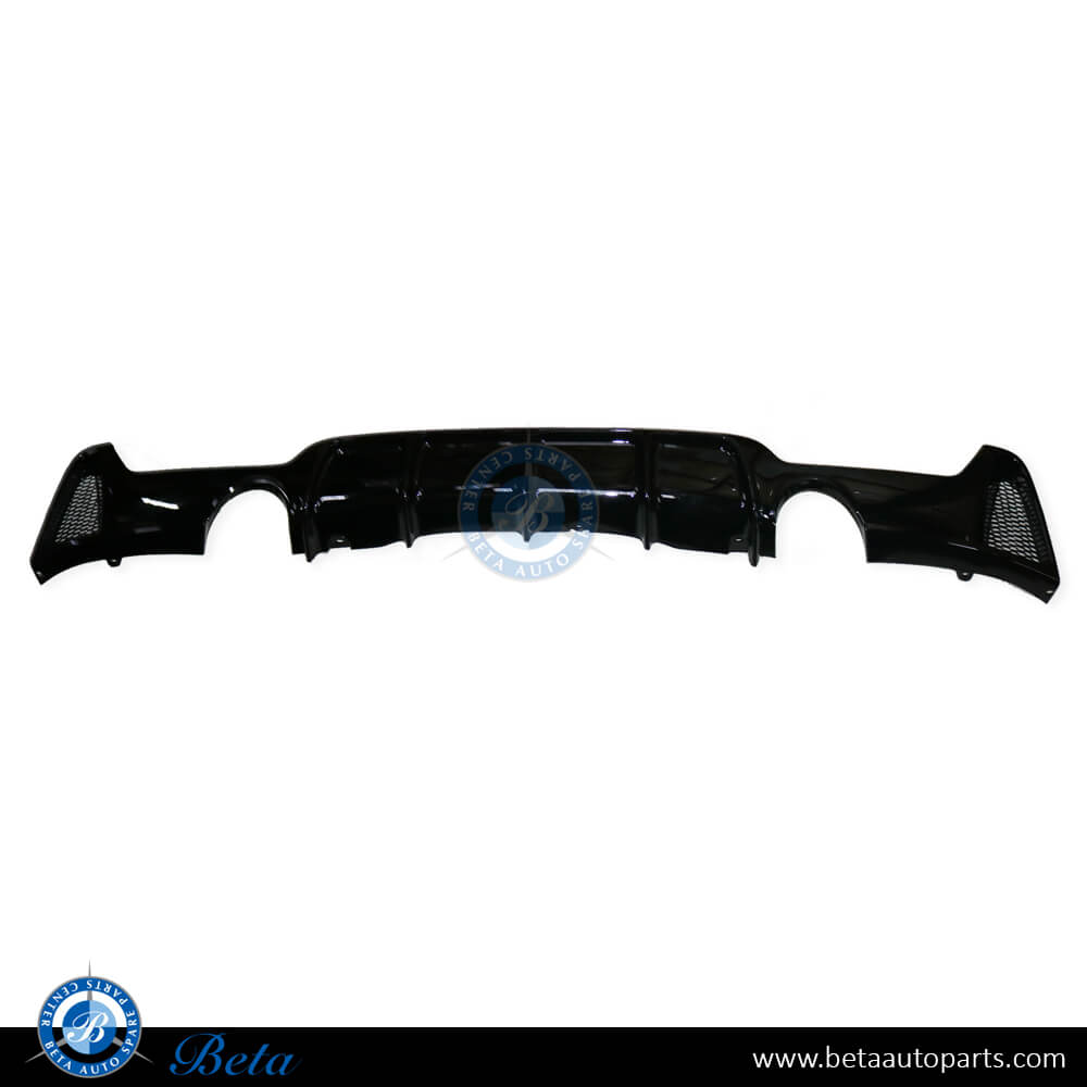 Rear Diffuser M-Performance For M-tek Gloss Black color for BMW 4 Series F32 2014-2020 models, Part Number 51192339218