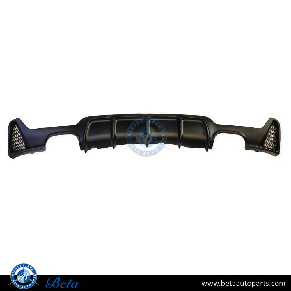 Rear Diffuser M4 look for M-Tek Matt Black color for BMW 4 Series F32 2014-2020 models, Part Number 51192334548