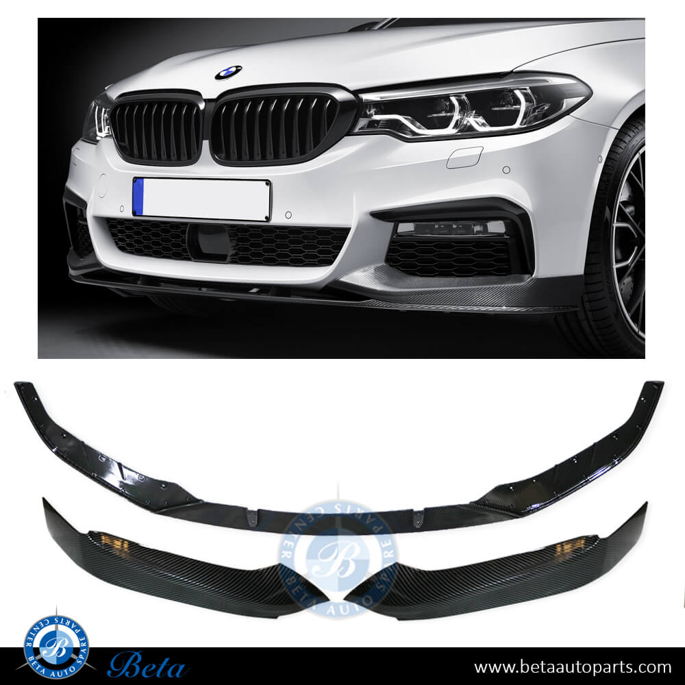 Front Bumper Lower Spoiler M-Performance For M-Tek for BMW 5 Series G30 2017-2020 models, Part Number 51192414139