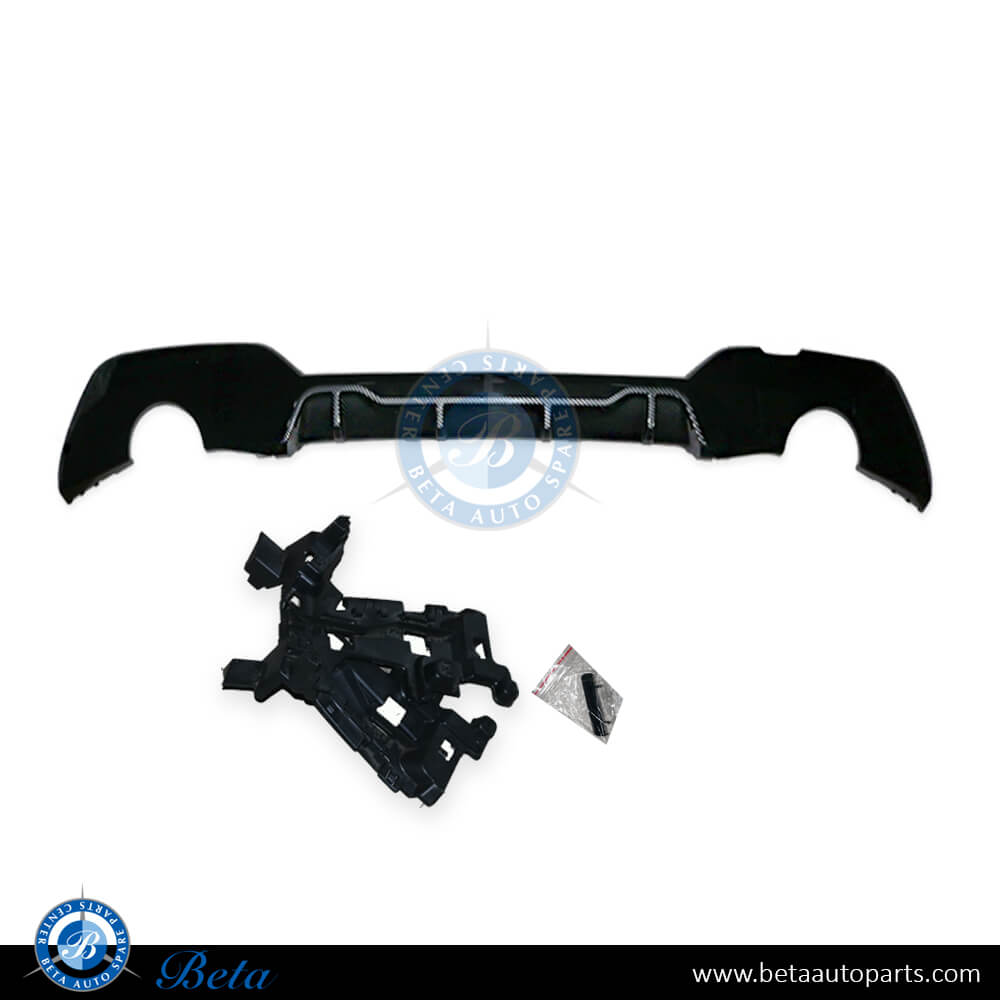 Rear Diffuser M-Competition for M-Tek 330i Carbon for BMW 3 Series G20 2019-Up models, Part Number 51192455856