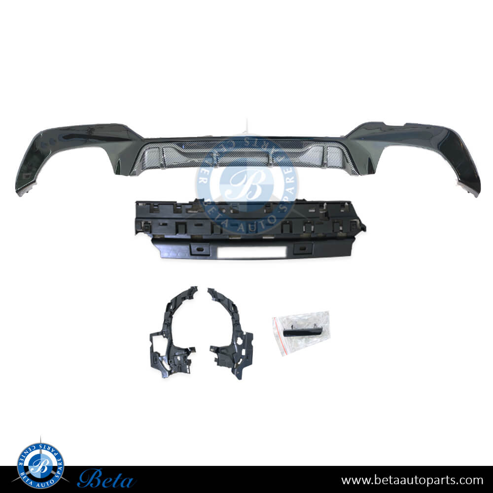 Rear Diffuser M-Competition for M-Tek 340i Carbon for BMW 3 Series G20 2019-Up models, Part Number 51192455859