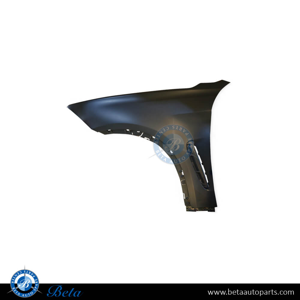 Left Side Fender without Signal Lamp Hole - Plastic for BMW X6 F16 2015-2019 models, Part Number 51657418955