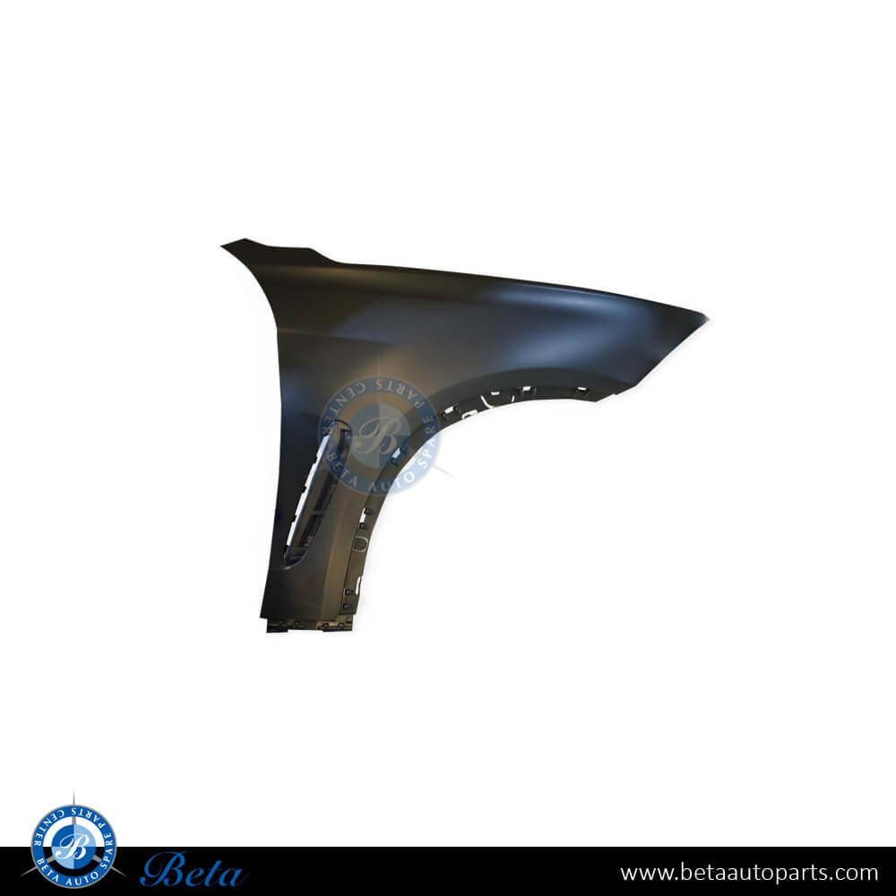 Right Side Fender without Signal Lamp Hole - Plastic for BMW X6 F16 2015-2019 models, Part Number 51657418956