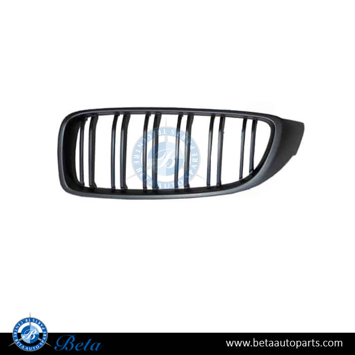 Left Side Grille - Bright Black for BMW 4 Series F32/F36 2014-2020 models, Part Number 51712336813