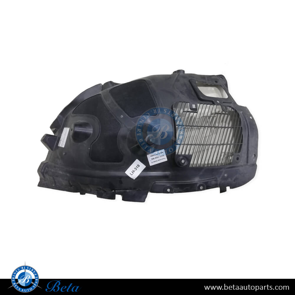 Right Side Front Wheel Fender Liner Front Half - Injection for BMW X5 G05 2019-Up models, Part Number 51717424906