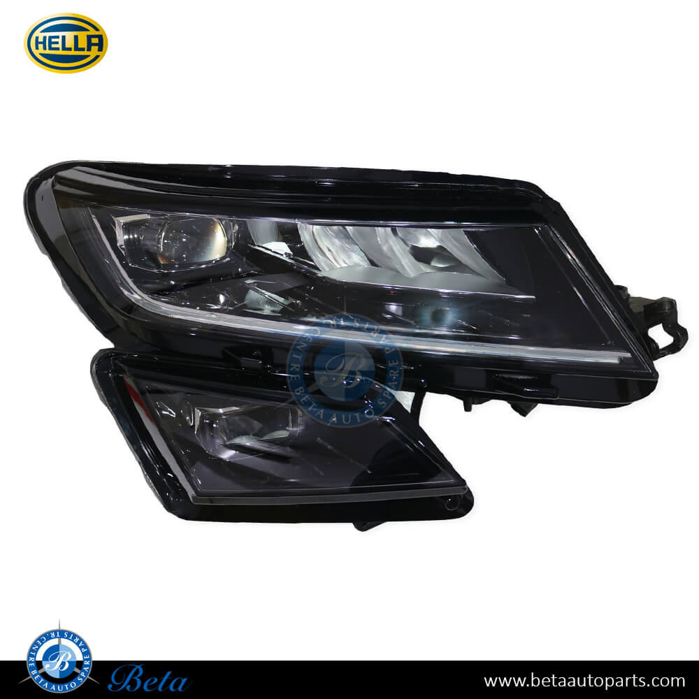 Right Side Headlamp LED for Skoda Kodiaq 2016-Up models, Part Number 566941016E