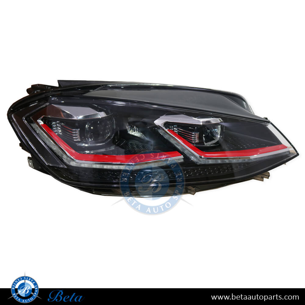 Right Side Headlamp LED for Volkswagen Golf 7.5 GTI 2017-2019 models, Part Number 5G1941078A