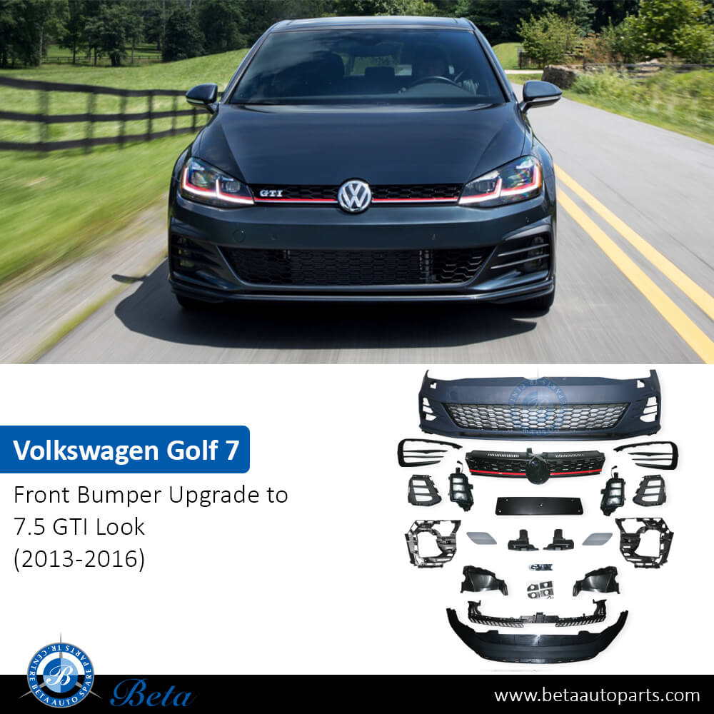 Volkswagen Golf 7 (2013-2016), Front Bumper Upgrade to 7.5 GTI Look, China, 5G0807217AD