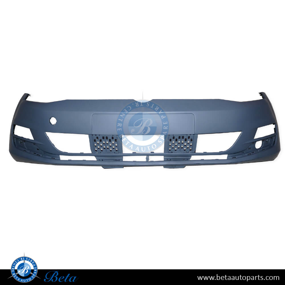 Front Bumper without PDC without Washer for Volkswagen Golf 7 2013-2016 models, Part Number 5G0807217BN