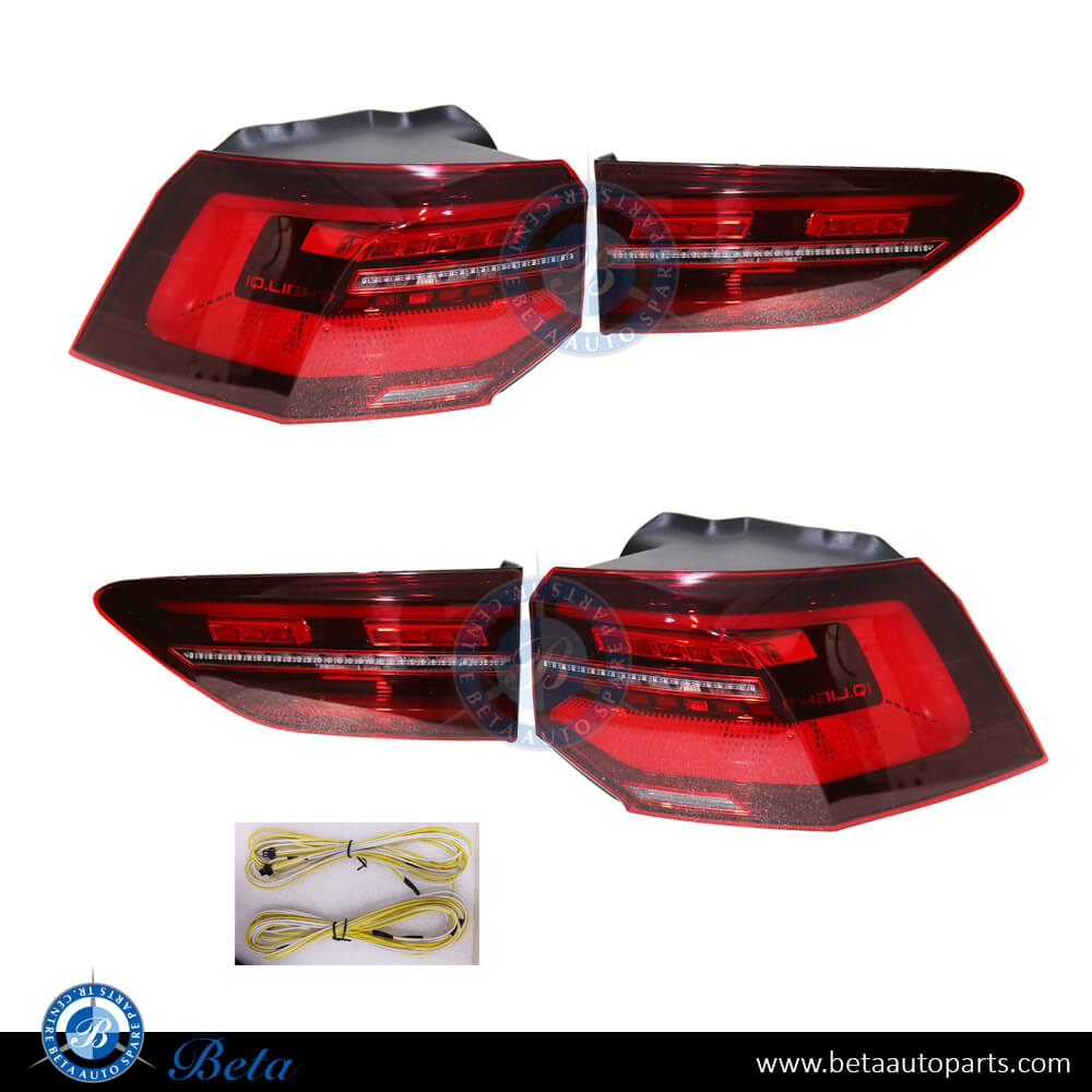 Tail Lamps Upgrade to Full Led Look for Volkswagen Golf 8 2020-Up models, Part Number 5H0945207A / 5H0945208A