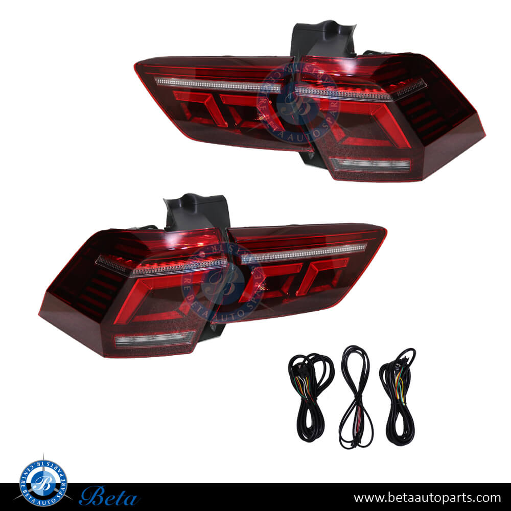 Volkswagen Tiguan (2017-2020), Tail Lamps Upgrade to 2021 R-Line Look, China, 5NA945095C / 5NA945096C