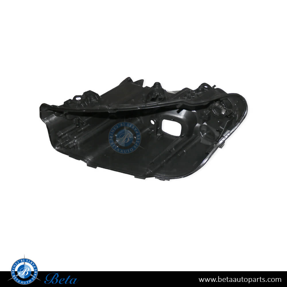 Left Side Headlamp Housing for Adaptive LED for BMW X3/X4 G01 LCI/G02 LCI 2020-Up models, Part Number 63115A0E5F5