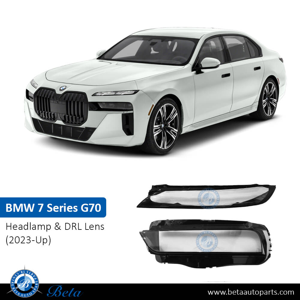 BMW 7 Series G70 (2023-Up), Headlamp Lens for LED (Left), China, 63115A5F5A1