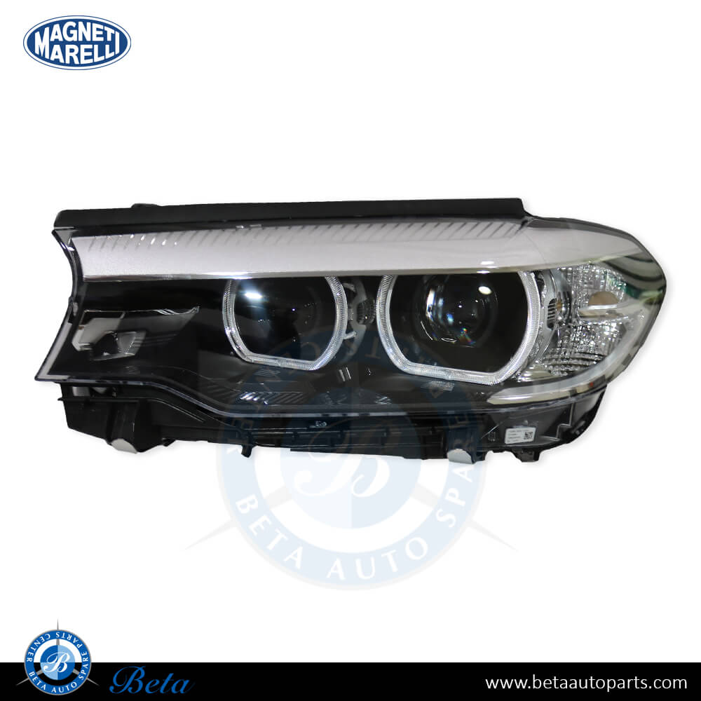 BMW 5 Series G30 (2017-up), Headlamp LED AHL (Left Side), Magneti Marelli, 63117214955