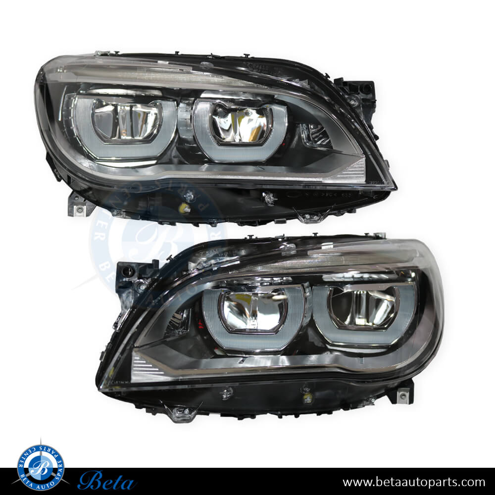 Headlamp Upgrade from Xenon to 2013 Adaptive LED Look Set for BMW 7 Series F01/F02 2009-2012 models, Part Number 63117225229 / 63117225230