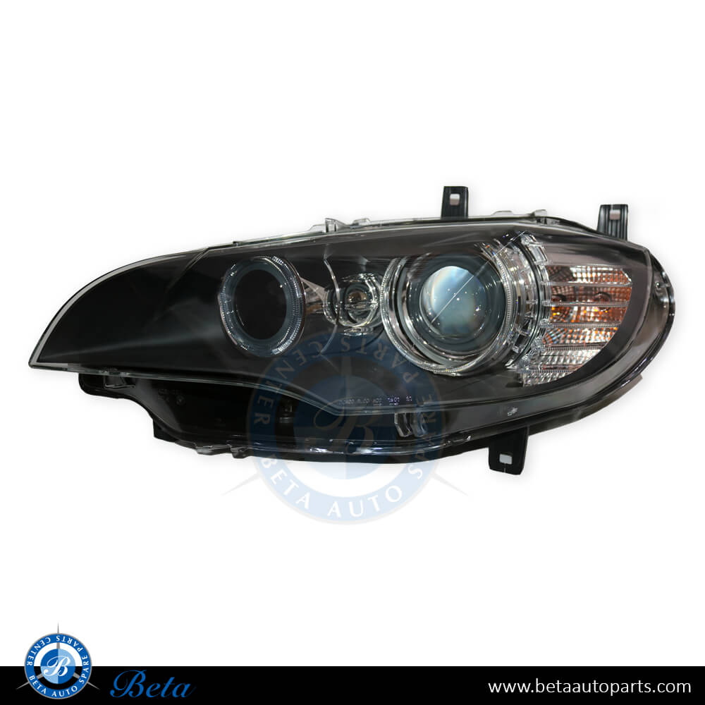 Left Side Headlamp Xenon AHL with HID and AFS for BMW X6 E71 2008-2014 models, Part Number 63117287013