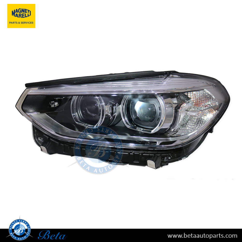 Left Side Headlamp LED for BMW X3/X4 G01/G02 2018-Up models, Part Number 63117466125